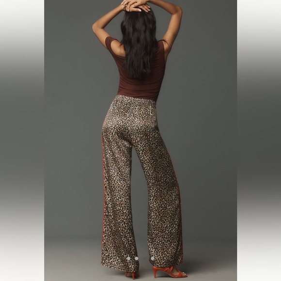 NWT By Anthropologie Leopard Pull-On Pants - Picture 3 of 7